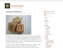 Tablet Screenshot of choralicious.com